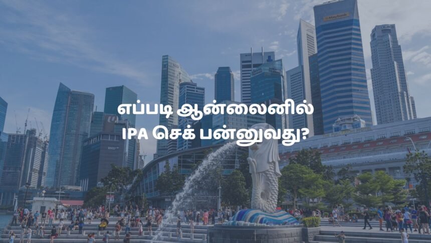 Singapore Work Permit IPA Check Online